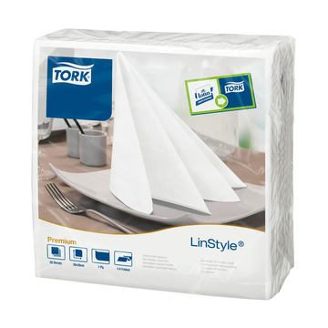 Tork Premium Linstyle білі серветки