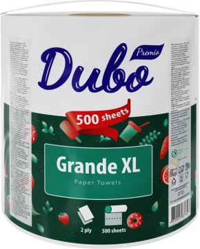 Рушник целюлозний на гільзі, білий 2ш. XL 1 шт