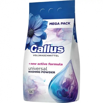 Пральний порошок Gallus 8,1 кг Vollwaschmittel універсальний 135 прань